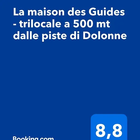 Apartament La Maison Des Guides - Trilocale A 500 Mt Dalle Piste Di Dolonne *